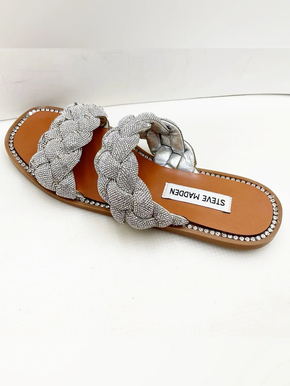 {Steve Madden} Newbie Rhinestone Embellished Sandals